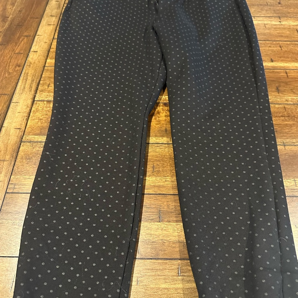 Pixie skinny Black Dot-Pattern Chinos